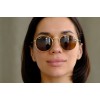 Сонцезахисні окуляри Ray Ban круглі 3447-brown-g