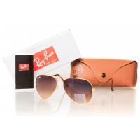 Солнцезащитные очки Ray-ban Aviator 3026brown-gold фото