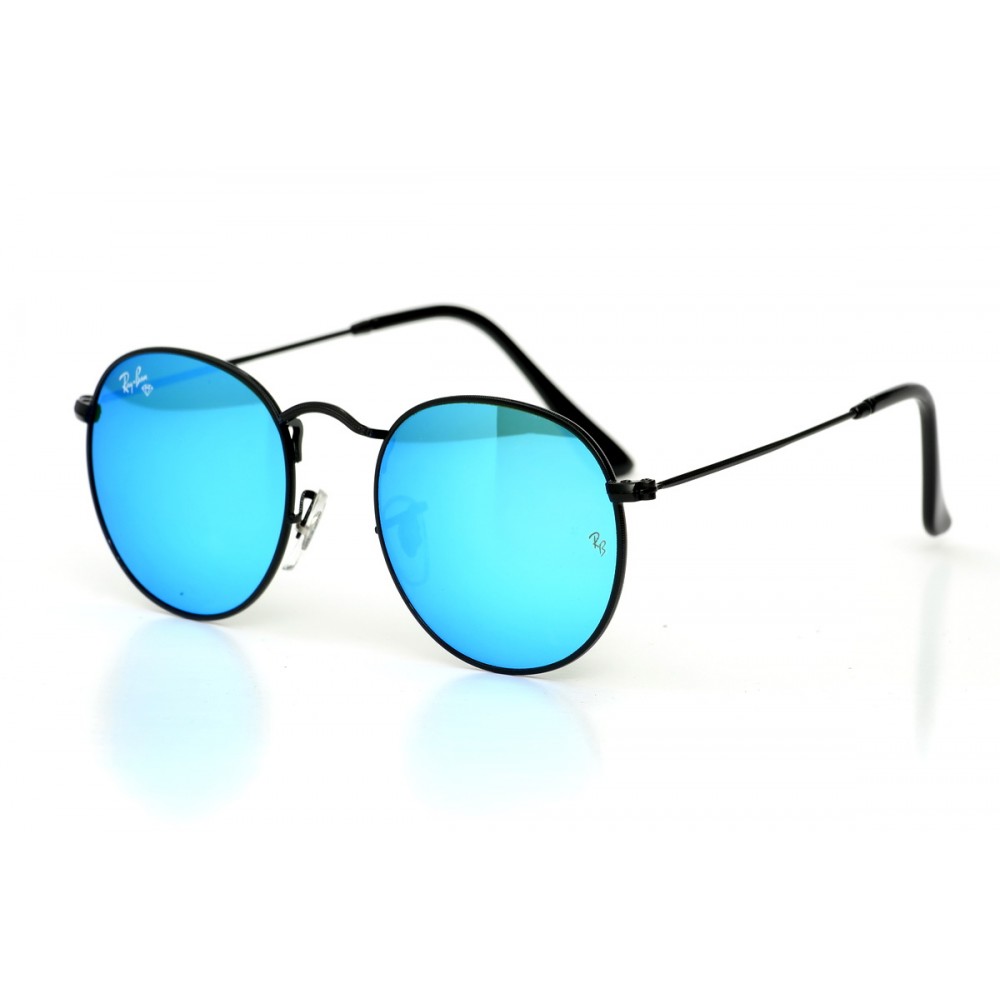 Солнцезащитные очки Ray-ban круглые 3447aqua-b купить в интернет ...