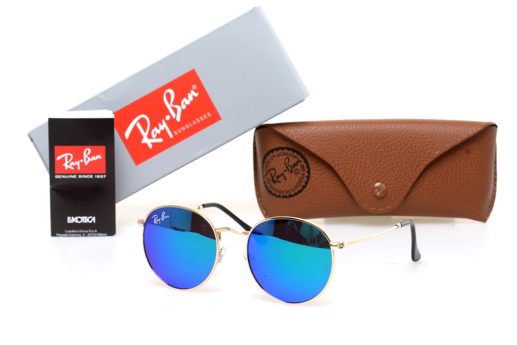Солнцезащитные очки Ray-ban круглые 6002-green купить в интернет ...